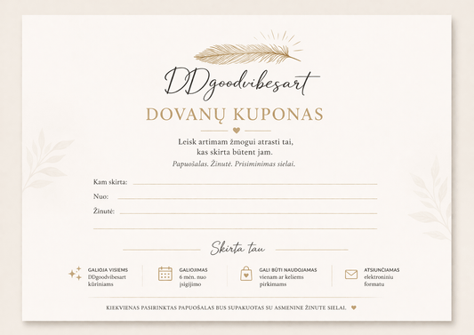 Dovanų Kuponas - DDgoodvibesart