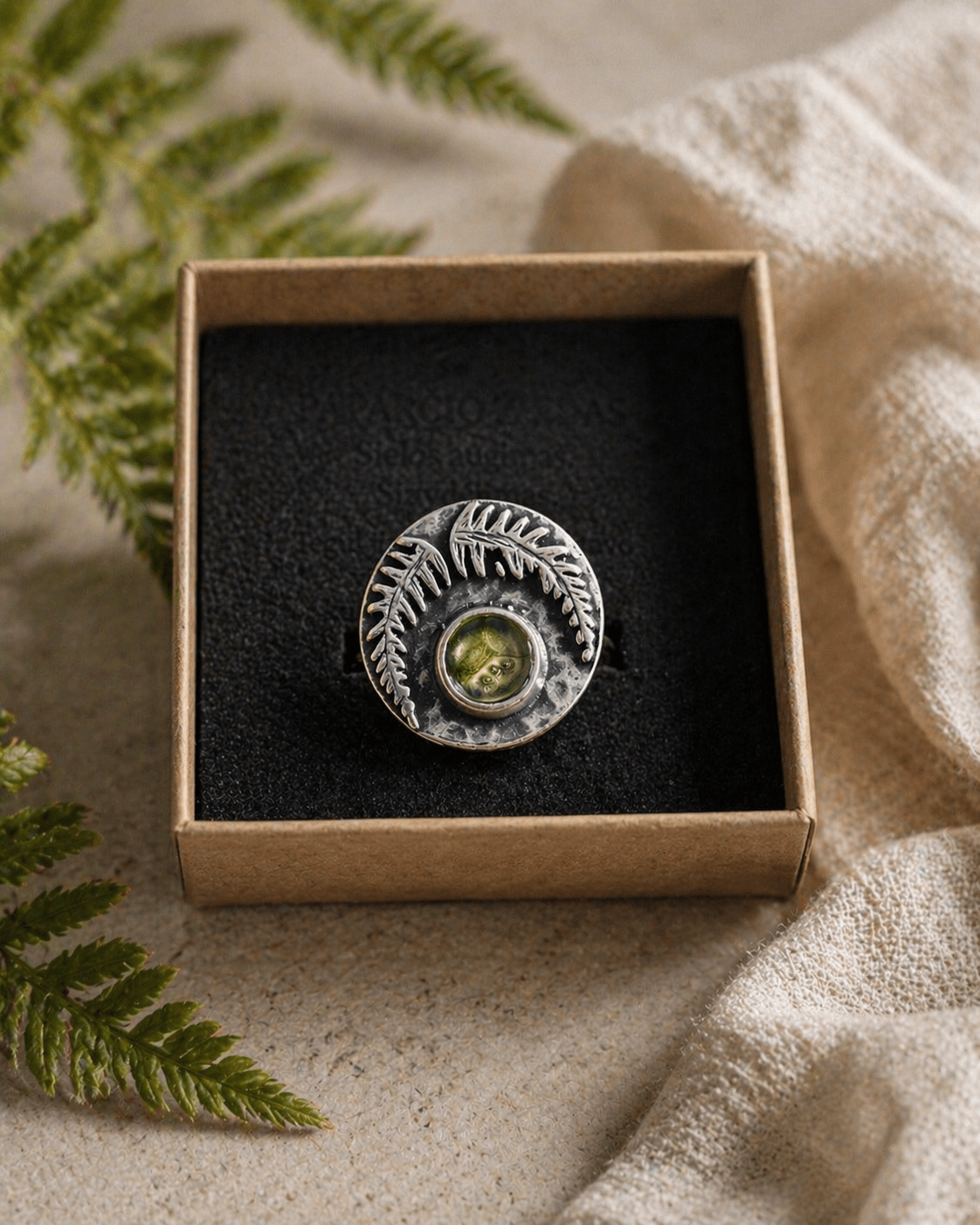 Žiedas „Paparčio žiedas“ - DDgoodvibesart